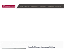 Tablet Screenshot of islamabadlights.com